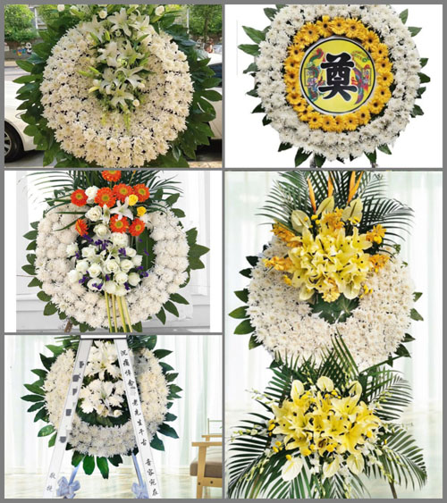福建龙岩新罗区苏坂乡花圈速递